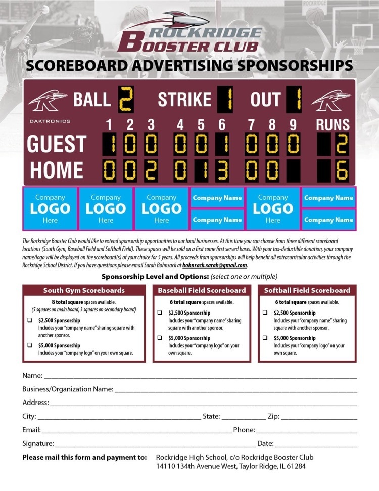 Scoreboard Flyer